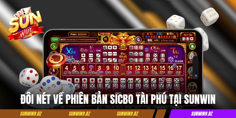 Sicbo Tài Phú - Phiên Bản Hiện Đại Vạn Người Mê Của Tài Xỉu 2 Đôi nét về phiên bản Sicbo Tài Phú tại Sunwin