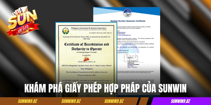 Sunwin ⭐️ Link Tải Sunwin iOS/APK Game Bài Đổi Thưởng #1 VN 17 Khám phá giấy phép hợp pháp của cổng game Sunwin