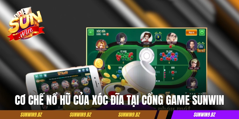 Cơ chế nổ hũ của xóc đĩa tại cổng game Sunwin